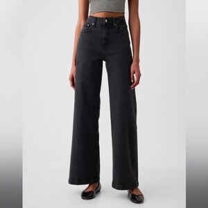 Abercrombie high rise wide leg jeans